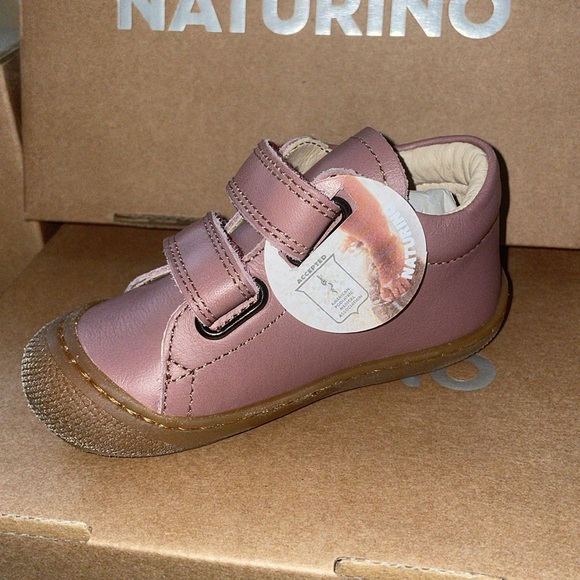 NWT Naturino Cocoon High Top Sneaker in Rose Leather - Picture 12 of 13